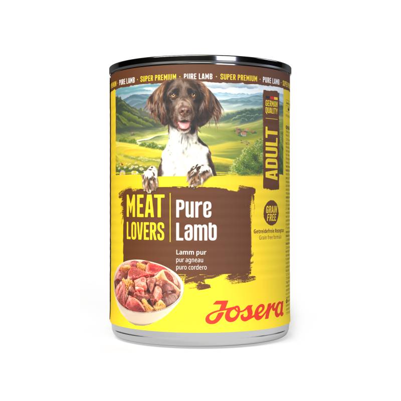 Sparpaket Josera Meatlovers Pure 12 x 400 g - Lamm (neues Design) von Josera