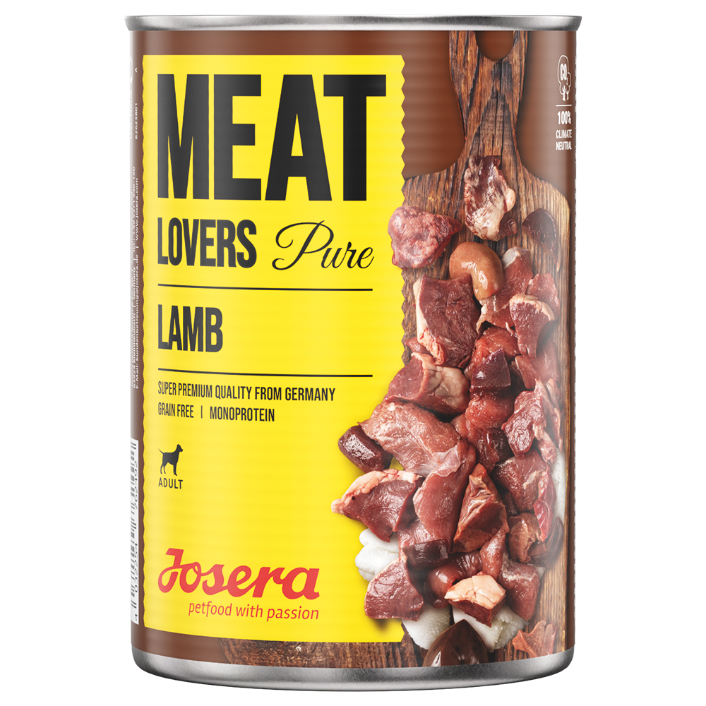 Sparpaket Josera Meatlovers Pure 12 x 400 g - Lamm von Josera