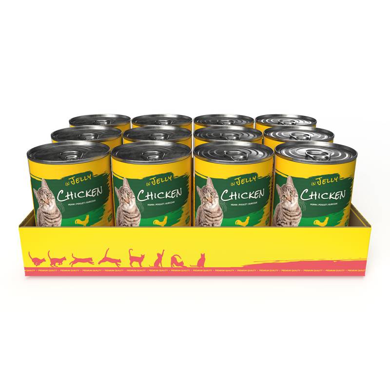 JosiCat Chicken in Jelly 12x400g von JosiCat