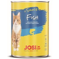 JosiCat Fisch in Sauce mit Seelachs 12x415g von JosiCat