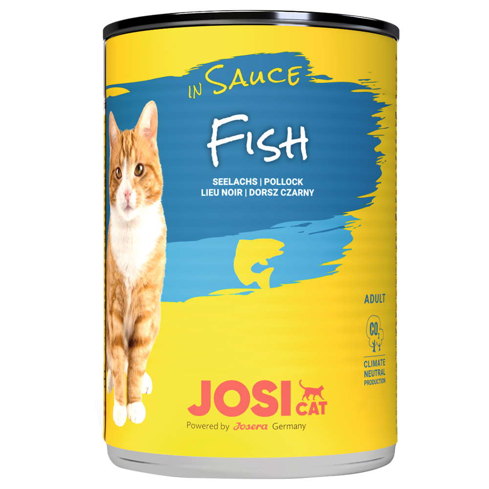 Sparpaket JosiCat in Soße 24 x 415 g - Fisch von JosiCat