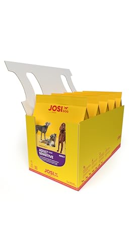 JosiDog Adult Sensitive (5 x 900 g) | Adult | Premium Trockenfutter für empfindliche Hunde | besonders bekömmlich mit viel Geflügelprotein | glutenfrei | Powered by JOSERA | Hundefutter | 5er Pack von JosiDog