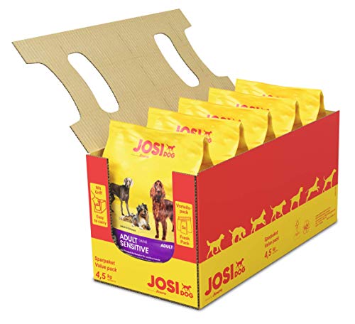 JosiDog Adult Sensitive (5x900g) |Hundefutter für sensible Hunde | Premium Trockenfutter für ausgewachsene Hunde | powered by JOSERA | 5er Pack von JosiDog