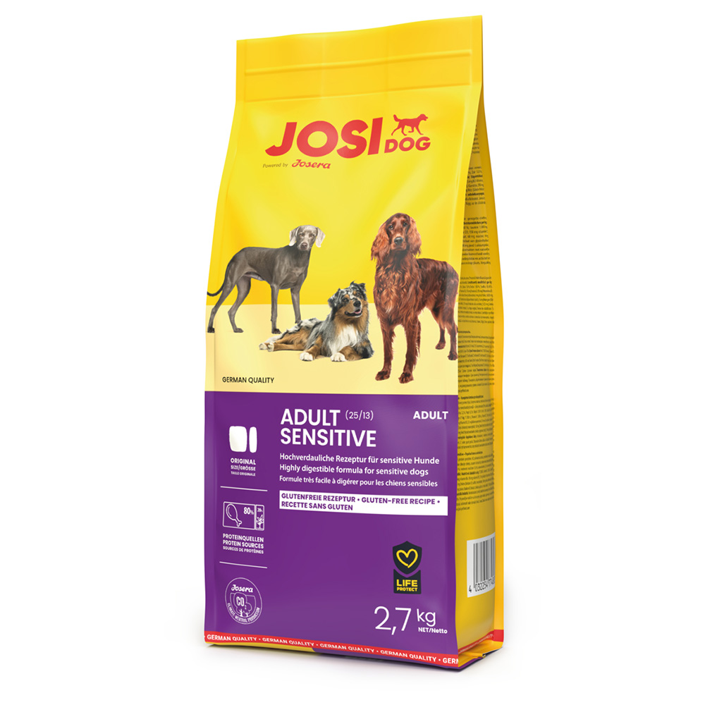 JosiDog Adult Sensitive - Sparpaket: 2 x 2,7 kg von JosiDog