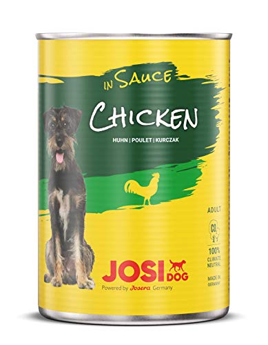 JosiDog Chicken in Sauce (12 x 415 g) | Nassfutter in Sauce mit Huhn | für ausgewachsene Hunde | Hundefutter | powered by JOSERA von JosiDog