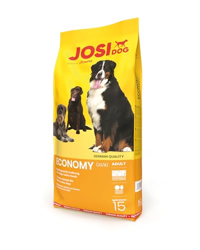 JosiDog Economy (1 x 15 kg) | Adult | Premium Trockenfutter für ausgewachsene weniger aktive Hunde | mit viel tierischem Protein | Powered by JOSERA | Hundefutter | Alleinfutter | 1er Pack von JosiDog