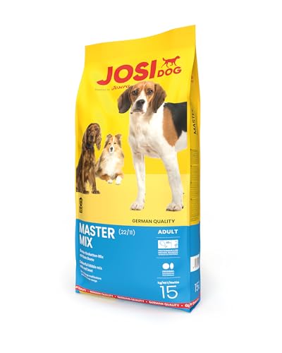 JosiDog Master Mix (1 x 15kg) Hundefutter für normal aktive HundePremium Trockenfutter für ausgewachsene Hundepowered by JOSERA 1er Pack von JosiDog