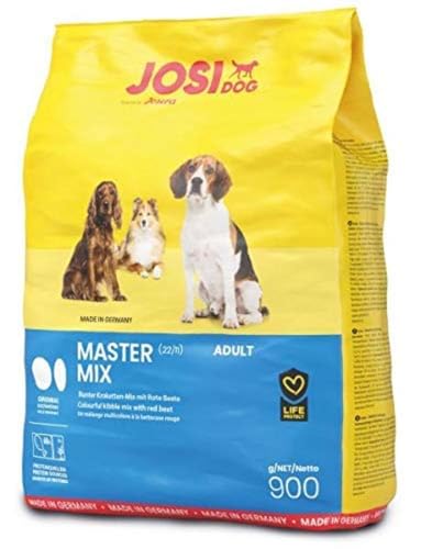 JosiDog Master Mix (5 x 900 g) | Hundefutter für normal aktive Hunde | Premium Trockenfutter für ausgewachsene Hunde | powered by JOSERA | 5er Pack von Josera