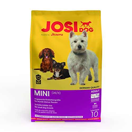 JosiDog Mini (1 x 10 kg) | Hundefutter für kleine Rassen | Premium Trockenfutter für ausgewachsene Hunde | Powered by JOSERA von JosiDog