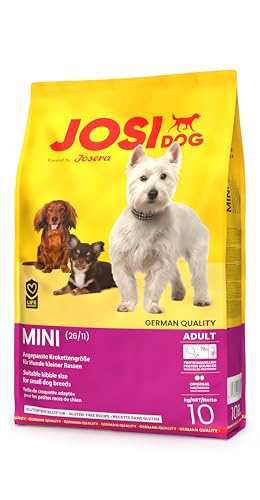 JosiDog Mini (1 x 10 kg) | Hundefutter für kleine Rassen | Premium Trockenfutter für ausgewachsene Hunde | Powered by JOSERA von JosiDog