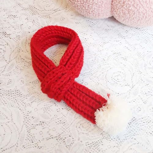 Jotekonoby Gemütliche 3-teilige Weihnachts-Haustier-Schals: gestrickter Urlaubsstil für Hunde und Katzen. (1) von Jotekonoby