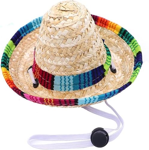 Lustiger Hund Sombrero Hut, Verstellbare Chihuahua Cosplay Cap, mexikanisches Party-Kostüm, Kleidung Dekoration für Haustier Hunde Geburtstag Weihnachten und Halloween Bekleidung Zubehör Lustiger Hund Sombrero Hut, Verstellbare Chihuahua Cosplay Cap, mexikanisches Party-Kostüm, Kleidung Dekoration für Haustier Hunde Geburtstag Weihnachten und Halloween Bekleidung Zubehör von Jowxsx