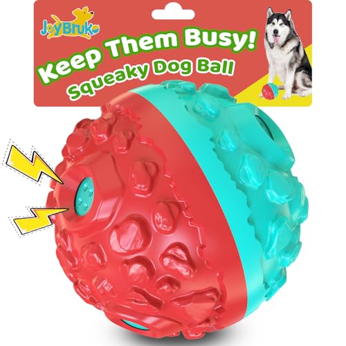 JoyBruko Hundeball für aggressive Kauer – Interaktives Hundespielzeug, Bälle mit lustigem Quietschgeräusch, um sie zu beschäftigen, langlebig für kleine, mittelgroße und große Rassen, Kauspielzeug aus JoyBruko Hundeball für aggressive Kauer – Interaktives Hundespielzeug, Bälle mit lustigem Quietschgeräusch, um sie zu beschäftigen, langlebig für kleine, mittelgroße und große Rassen, Kauspielzeug aus von JoyBruko