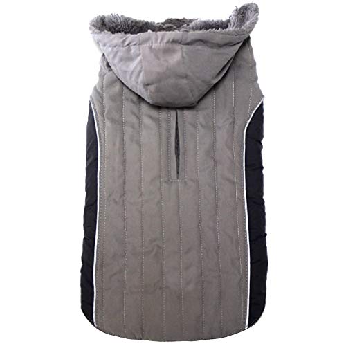 JoyDaog Fleece Hund Hoodie für mittlere Hunde Super warme Hundejacke für kalte Winter Hundemäntel,Grau XL JoyDaog Fleece Hund Hoodie für mittlere Hunde Super warme Hundejacke für kalte Winter Hundemäntel,Grau XL von JoyDaog