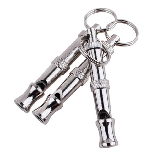Joyes 3 STK Hundepfeife aus Edelstahl 5,3 cm Trainingpfeife Hundeflöte für Katze Hund von Joyes