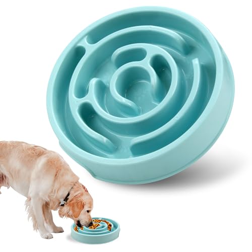 Joyfia Langsame Feeder Fressnäpfe für Hunde, Puzzle Essschale für Trocken, Nass und Rohfutter, Verhindert Überfressen, Welpentraining, Maze Hundenapf für Klein Mittel Rassen Katzen Haustiere (Blau) Joyfia Langsame Feeder Fressnäpfe für Hunde, Puzzle Essschale für Trocken, Nass und Rohfutter, Verhindert Überfressen, Welpentraining, Maze Hundenapf für Klein Mittel Rassen Katzen Haustiere (Blau) von Joyfia