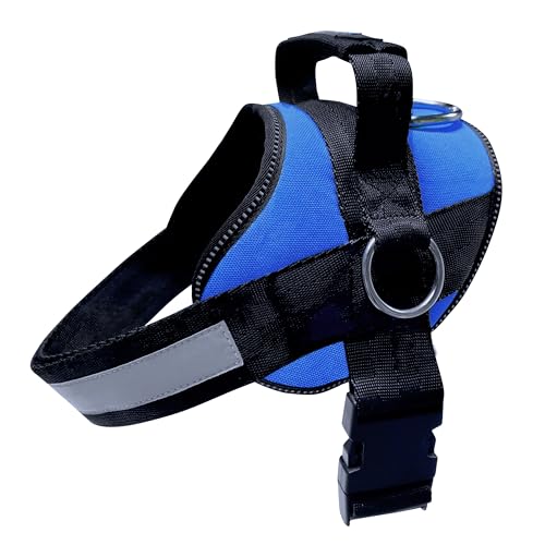 Joyride Basic Essential Hundegeschirr 1.0 für kleine, mittelgroße und große Hunde, Haustierweste ohne Ziehen, mit 3 seitlichen Ringen für die Platzierung der Leine, verstellbar für Training (Blue Joyride Basic Essential Hundegeschirr 1.0 für kleine, mittelgroße und große Hunde, Haustierweste ohne Ziehen, mit 3 seitlichen Ringen für die Platzierung der Leine, verstellbar für Training (Blue von Joyride Harness
