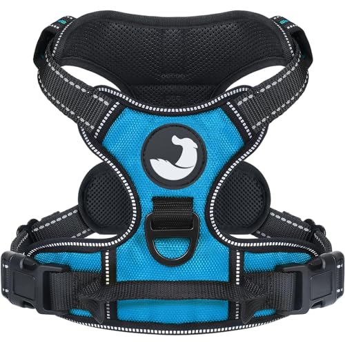 Joytale Hundegeschirr Grosse Hunde, reflektierendes Geschirr Hund, luftdurchlässige Anti Zug Hundegeschirre, verstellbares Brustgeschirr mit Griff beim Führen und Training, Blau, L Joytale Hundegeschirr Grosse Hunde, reflektierendes Geschirr Hund, luftdurchlässige Anti Zug Hundegeschirre, verstellbares Brustgeschirr mit Griff beim Führen und Training, Blau, L von Joytale