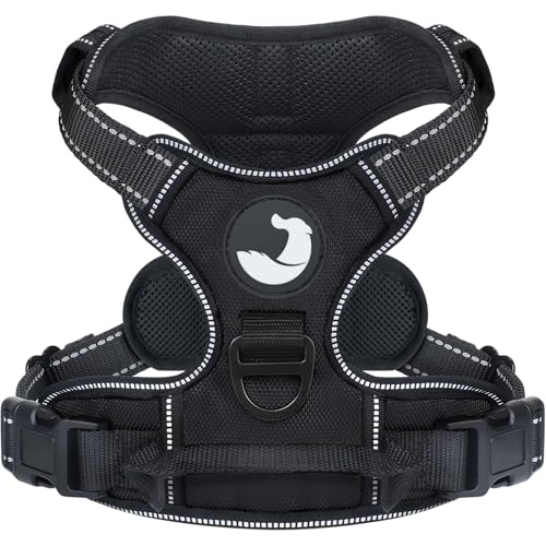 Joytale Hundegeschirr Grosse Hunde, reflektierendes Geschirr Hund, luftdurchlässige Anti Zug Hundegeschirre, verstellbares Brustgeschirr mit Griff beim Führen und Training, Schwarz, L Joytale Hundegeschirr Grosse Hunde, reflektierendes Geschirr Hund, luftdurchlässige Anti Zug Hundegeschirre, verstellbares Brustgeschirr mit Griff beim Führen und Training, Schwarz, L von Joytale