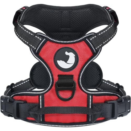 Joytale Hundegeschirr mittelgroße Hunde, reflektierendes Geschirr Hund,luftdurchlässige Anti Zug Hundegeschirr, verstellbares Brustgeschirr mit Griff beim Führen und Training, Rot, S Joytale Hundegeschirr mittelgroße Hunde, reflektierendes Geschirr Hund,luftdurchlässige Anti Zug Hundegeschirr, verstellbares Brustgeschirr mit Griff beim Führen und Training, Rot, S von Joytale