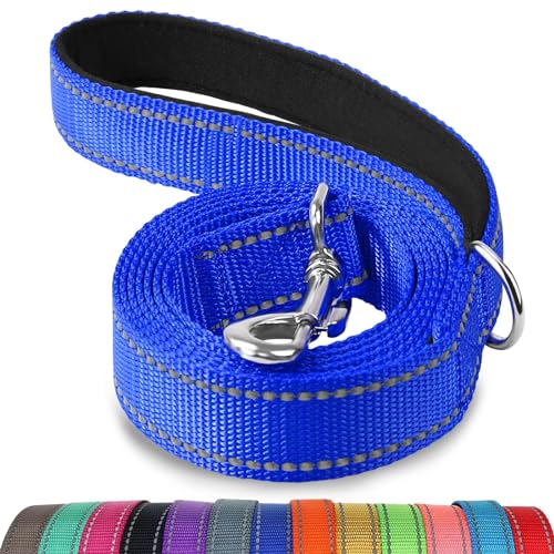 Joytale Hundeleine Kleine Hunde Leicht, Doppelseitig Reflektierende Leine Hund aus Nylon mit Gepolstertem Griff, 1,5m x 2cm, Navy blau Joytale Hundeleine Kleine Hunde Leicht, Doppelseitig Reflektierende Leine Hund aus Nylon mit Gepolstertem Griff, 1,5m x 2cm, Navy blau von Joytale