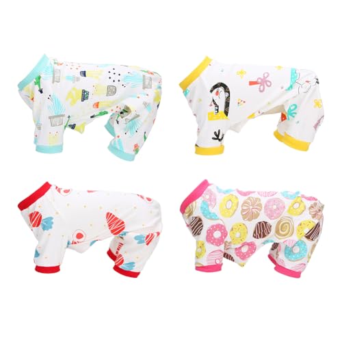 Joyzan Haustier-Overall, niedlicher Baumwoll-Pyjama, weich, für kleine Hunde, Katzen, Welpen, Einteiler, Outfits, Hunde-Shirts, warm, dehnbar, Kostüm, Mantel, leicht zu tragen, mit Füßen, für Jungen Joyzan Haustier-Overall, niedlicher Baumwoll-Pyjama, weich, für kleine Hunde, Katzen, Welpen, Einteiler, Outfits, Hunde-Shirts, warm, dehnbar, Kostüm, Mantel, leicht zu tragen, mit Füßen, für Jungen von Joyzan