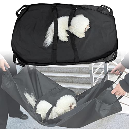 Haustiertrage, tragbare zusammenklappbare Tiertransporttrage für Hunde mit verstellbarem Hilfsgurt, verwendet für die Transporttrage für Hunde und andere Tiere Haustiertrage, tragbare zusammenklappbare Tiertransporttrage für Hunde mit verstellbarem Hilfsgurt, verwendet für die Transporttrage für Hunde und andere Tiere von Jrcfnss