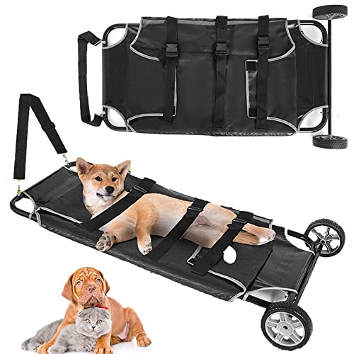 Haustiertrage Tiertrage, tragbare Hundetransporttrage für Hunde und andere Tiere, max. 250 Pfund Kapazität Haustiertrage Tiertrage, tragbare Hundetransporttrage für Hunde und andere Tiere, max. 250 Pfund Kapazität von Jrcfnss