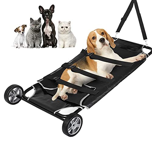 Jrcfnss Hundetrage, tragbarer Haustierwagen, Tierpflegeausrüstung, Transporttrage für Hunde und andere Tiere, medizinische Versorgung für Tierkrankenhäuser Jrcfnss Hundetrage, tragbarer Haustierwagen, Tierpflegeausrüstung, Transporttrage für Hunde und andere Tiere, medizinische Versorgung für Tierkrankenhäuser von Jrcfnss