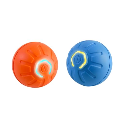 Jrpzcv 2 Stück Intelligenter Hundespielzeugball, Elektronisches Interaktives Haustierspielzeug, Beweglicher Ball, USB, Automatischer Beweglicher Hüpfer, für Welpen-Geburtstagsgeschenk Jrpzcv 2 Stück Intelligenter Hundespielzeugball, Elektronisches Interaktives Haustierspielzeug, Beweglicher Ball, USB, Automatischer Beweglicher Hüpfer, für Welpen-Geburtstagsgeschenk von Jrpzcv