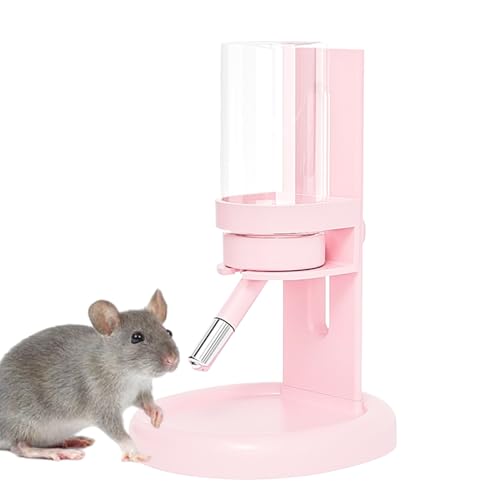 Jsnwernb Hamster Wasserflasche,120ml Zubehör für die Fütterung von Kleintieren,Hamster Wasserspender Mit Ständer | Für Mäuse Degus Frettchen Eichhörnchen Chinchillas Igel von Jsnwernb