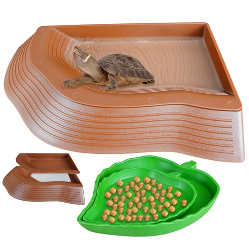 Wassernapf für Schildkröten, Schwimmbecken mit Rampe, Blatt, Schildkröte, Futter-, Wassernäpfe, Reptilienfutter, Wassernäpfe, Schildkrötenpool, Reptilienbad, Aquarium, Ornament für Gecko, Schlange, Wassernapf für Schildkröten, Schwimmbecken mit Rampe, Blatt, Schildkröte, Futter-, Wassernäpfe, Reptilienfutter, Wassernäpfe, Schildkrötenpool, Reptilienbad, Aquarium, Ornament für Gecko, Schlange, von Jtuxcke
