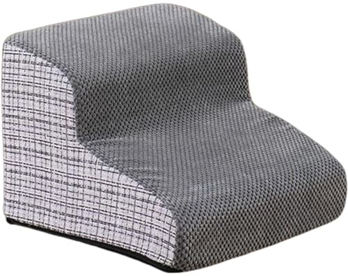 Haustiertreppe Hundetreppe Für Sofas Und Betten 2/3/4/5 Stufen,rutschfest Mit Waschbarem Abdeckung,Hundetreppe Für Kleine Hunde Hochwertige Schwamm,Hunderampe Für Kurzbeiniger Hund A,40 * 40 * 30CM von JuanNest