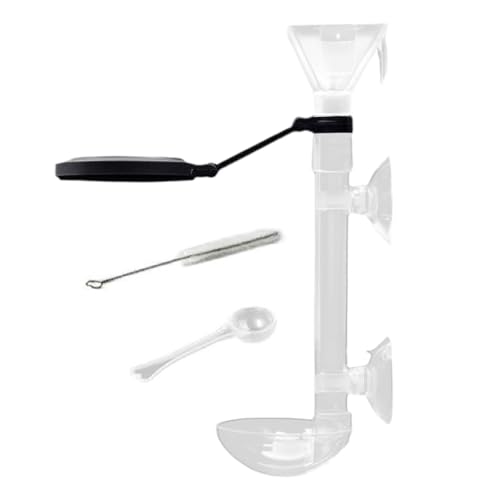Aquarium-Futterspender, Teleskop-Rohrspender, Saugnapfhalterung, transparentes Futterrohr, direktionales Design, ideal für die Schildkrötenfütterung und die Pflege von Garnelenteichen zu Hause Aquarium-Futterspender, Teleskop-Rohrspender, Saugnapfhalterung, transparentes Futterrohr, direktionales Design, ideal für die Schildkrötenfütterung und die Pflege von Garnelenteichen zu Hause von Jubepk