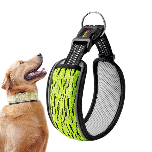 Hundehalsband, reflektierende Haustier-Halskette, gepolstertes Welpenhalsband, Laufgeschirr, 2,4 x 37 cm, ermöglicht es Ihnen, die Passform anzupassen Hundehalsband, reflektierende Haustier-Halskette, gepolstertes Welpenhalsband, Laufgeschirr, 2,4 x 37 cm, ermöglicht es Ihnen, die Passform anzupassen von Jubepk
