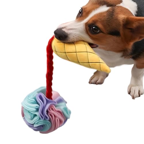 Jubepk Dog Snuffle Ball, Squeaky Dog Toy, Colorful Dog Toy, Plush Dog Toy, Food Plush Toy, Dog Snuffle Toys, Portable Pet Toy, Snuffle Ball for Dogs, Squeak Toys for Dogs, Dog Toys for Small Dogs Jubepk Dog Snuffle Ball, Squeaky Dog Toy, Colorful Dog Toy, Plush Dog Toy, Food Plush Toy, Dog Snuffle Toys, Portable Pet Toy, Snuffle Ball for Dogs, Squeak Toys for Dogs, Dog Toys for Small Dogs von Jubepk