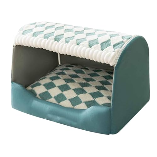Jubepk Haustierbett für Hunde, kleines Versteck für kleine Tiere, kompaktes Katzenschlafhaus mit wasserdichtem Futter, Plüsch-Katzenbett für Katzen und Hunde, kleine Haustiere Jubepk Haustierbett für Hunde, kleines Versteck für kleine Tiere, kompaktes Katzenschlafhaus mit wasserdichtem Futter, Plüsch-Katzenbett für Katzen und Hunde, kleine Haustiere von Jubepk