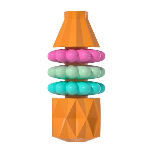Jubepk Kauspielzeug für Hunde, Vasenförmiges Welpen-Beißspielzeug, interaktives Trainingswerkzeug, Langeweile, Mundhygiene und Schleifhilfe, 10,5 x 4,5 x 4,5 cm, ideal für Spieltraining, Blau/Orange Jubepk Kauspielzeug für Hunde, Vasenförmiges Welpen-Beißspielzeug, interaktives Trainingswerkzeug, Langeweile, Mundhygiene und Schleifhilfe, 10,5 x 4,5 x 4,5 cm, ideal für Spieltraining, Blau/Orange von Jubepk