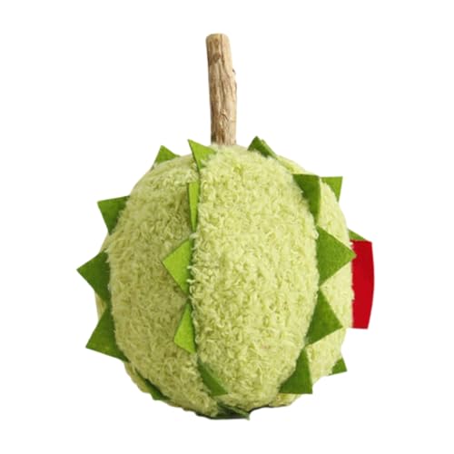 Jubepk Weiches Plüsch-Katzenminze-Spielzeug, interaktives Kätzchen-Kauspielzeug, 9,5 x 8,9 x 8,9 cm, entzückende gefüllte Früchte, ideal für Katzen, Zahnreinigung, ruhiges Spielen, Langeweile und von Jubepk