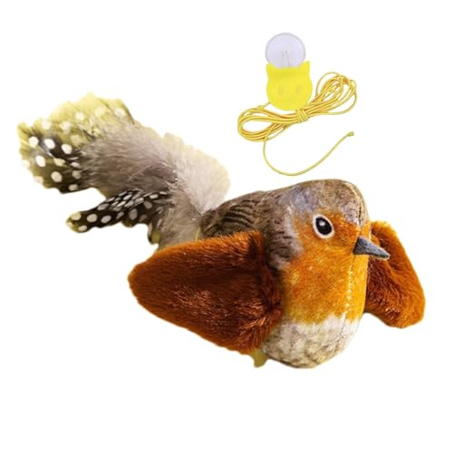 Jubepk Zwitschern Vogelspielzeug, Interaktives Katzenspielzeug, Realistisches Vogelzwitschern, Kätzchenspielzeug Vogel, Touch-Aktiviertes Spielzeug, Katzenübungsspielzeug, Niedliche Katzenminze Jubepk Zwitschern Vogelspielzeug, Interaktives Katzenspielzeug, Realistisches Vogelzwitschern, Kätzchenspielzeug Vogel, Touch-Aktiviertes Spielzeug, Katzenübungsspielzeug, Niedliche Katzenminze von Jubepk