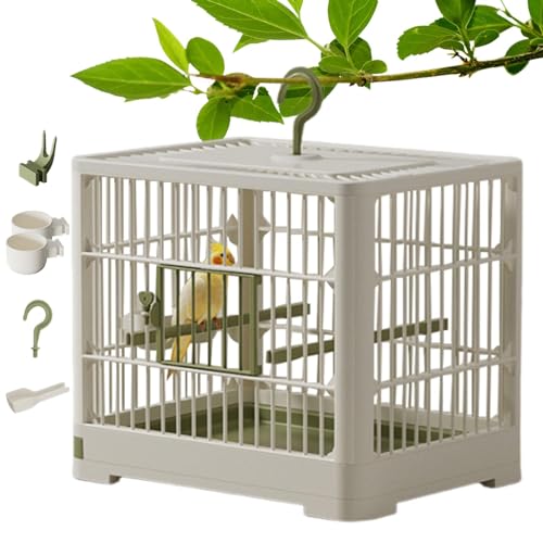 Kleiner Vogel-Reisekäfig | Papageien-Reisekäfig | Vogelschalenkäfig | Tragbarer Vogelbehälter, Sittich-Reisekäfige, kleine Vogelkäfige mit abnehmbarem Tablett, Reisestall für kleine Vögel Kleiner Vogel-Reisekäfig | Papageien-Reisekäfig | Vogelschalenkäfig | Tragbarer Vogelbehälter, Sittich-Reisekäfige, kleine Vogelkäfige mit abnehmbarem Tablett, Reisestall für kleine Vögel von Jubepk