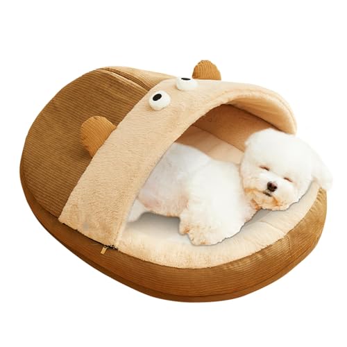 Überdachtes Katzenbett, Katzenschuhhöhle, Plüschkatzenhaus Weiches Katzenbett, Kleines Plüschkatzenhaus mit Zeltdesign, Waschbares überdachtes Katzenbett für Haustiere, Perfekt für Welpen und Kätzchen Überdachtes Katzenbett, Katzenschuhhöhle, Plüschkatzenhaus Weiches Katzenbett, Kleines Plüschkatzenhaus mit Zeltdesign, Waschbares überdachtes Katzenbett für Haustiere, Perfekt für Welpen und Kätzchen von Jubepk