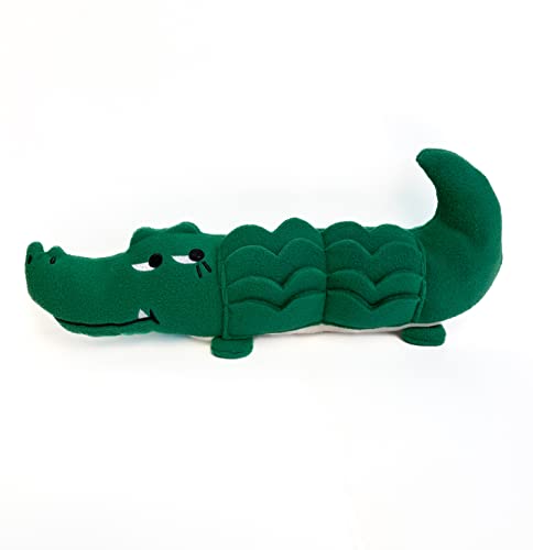 Jubi Pets Alligator Plüsch Hundespielzeug mit Leckerli-Taschen und knisterndem Schwanz, Puzzle Leckerli-Spender Spielzeug Krokodil-Stofftier, großes Plüschspielzeug für große und kleine Hunde von Jubi
