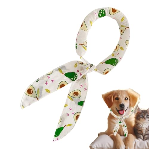 Bandana de hielo para perros, collar de hielo Bandana Instant Refresing Buff | Bufanda de gato de aguacate, suministros para mascotas envoltura para el enfriador de cuello para entrenamiento, senderis von Jubilofex