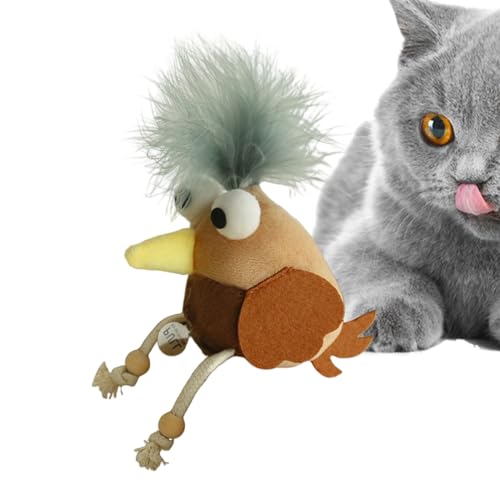 Chirping Cat - Interactive Bird Sound Plüsch, realistisches Katzenspielspielzeug | Unterhaltsames Training Spielzeug für Kätzchen, Jagdunterhaltung, bissbeständige dauerhafte Plüsch, Haustierspiel Chirping Cat - Interactive Bird Sound Plüsch, realistisches Katzenspielspielzeug | Unterhaltsames Training Spielzeug für Kätzchen, Jagdunterhaltung, bissbeständige dauerhafte Plüsch, Haustierspiel von Jubilofex