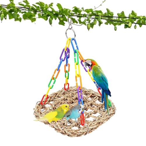 Cockatiel Sealgrass Swing Vogelkäfig Schaukel Papagei Hängespielzeug | Natürliche Sealgen-Käfig, Vogel-Hängematte | Vogelkäfig Anreicherung Vogelspielzeug Cockatiel Sealgrass Swing Vogelkäfig Schaukel Papagei Hängespielzeug | Natürliche Sealgen-Käfig, Vogel-Hängematte | Vogelkäfig Anreicherung Vogelspielzeug von Jubilofex