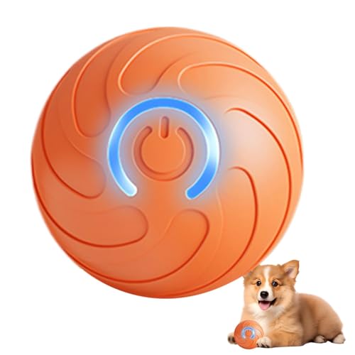 Jubilofex Automatischer Hunde-Bewegung-Ball – automatischer mobiler Ball für Welpen, Hundespielzeug, automatisches Hundespielzeug für große Hunde Jubilofex Automatischer Hunde-Bewegung-Ball – automatischer mobiler Ball für Welpen, Hundespielzeug, automatisches Hundespielzeug für große Hunde von Jubilofex