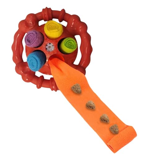 Jubilofex Hunde Denkball | Hundespielzeug Zur Gehirnstimulation - Interaktives Futter Spielzeug Mit Stimulierender Wirkung Für Draußen, Garten, Transportbox Training, Apportieren, Suchen, Und Lecken von Jubilofex