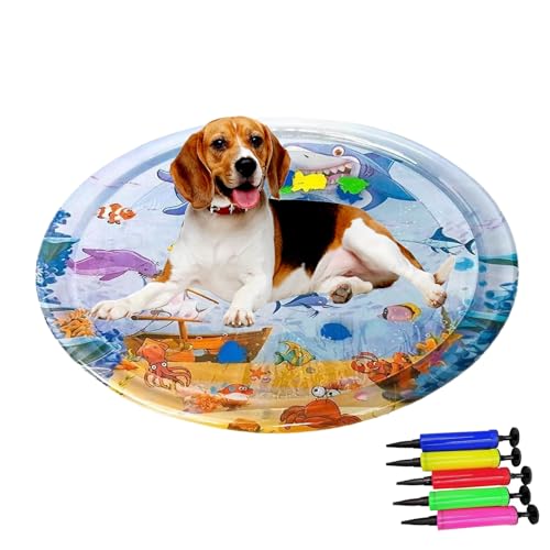 Jubilofex Katzen Wasserspielmatte, Indoor Wasser Sensorik Matte, Kühlende Liegefläche, Interaktives Spielzeug Für Katzen Und Hunde Drinnen & Draußen Jubilofex Katzen Wasserspielmatte, Indoor Wasser Sensorik Matte, Kühlende Liegefläche, Interaktives Spielzeug Für Katzen Und Hunde Drinnen & Draußen von Jubilofex