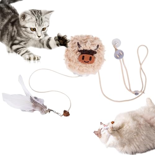 Jubilofex Katzenleckerli Spender Spielzeug | Interaktives Katzenspielzeug Für Leckerli Im Haus,Anregender Beschäftigungsfütterer Für Haustiere Mit Entschleunigtem Fressen Drinnen & Draußen Für Zuhause von Jubilofex